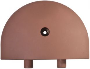 Próg podrzutowy LONG | gumowy, 7,5 cm, drogowy, czerwony